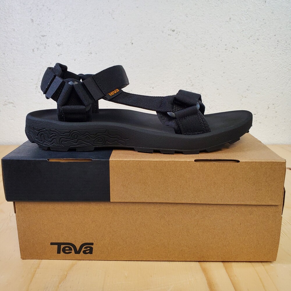 Teva Hydratrek Sandals Mens 10 US Black Quick Dry Strappy Water Grip 1150510